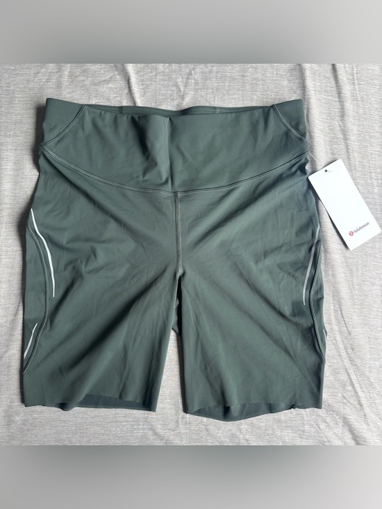 lululemon athletica Pants - Lululemon Base Pace High-Rise Reflective Short 8" in Smoked Spruce size 14